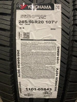 4 New 265 50 20 Yokohama Geolandar CV G058 Tires - Image 1 of 4