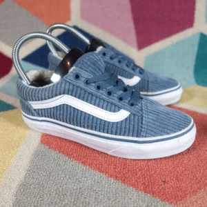 Vans Old Skool Cozy Cord 'Blue Fusion kids size 2.5 - Picture 1 of 5