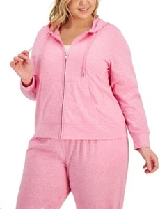 ID IDEOLOGY Women's Essentials Performance Zip Jacket Hooded 3X Candy Pink NWOT - Picture 1 of 3