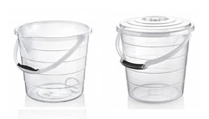 Eimer Lebensmittelecht Putzeimer Plastik Kunststoff Wassereimer Mess Skala - Bild 1 von 6