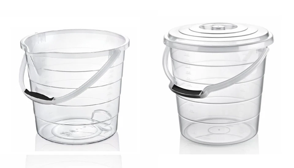 Eimer Lebensmittelecht Putzeimer Plastik Kunststoff Wassereimer Mess Skala - Bild 1 von 1