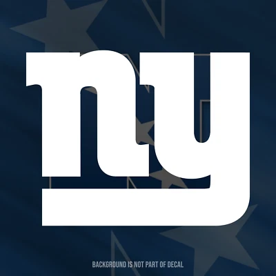 New York Giants Monogram Vinyl Decal Sticker - Image 1 of 3