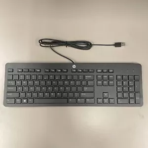HP Keyboard Business Black Slim Style USB Windows Enhanced P/N 803181-001 - Picture 1 of 5