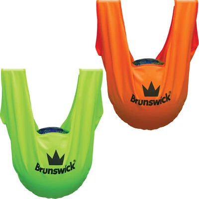 Bowling Ball Poliersack Brunswick Supreme See Saw neon Poliertuch grün orange