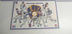 Milwaukee Brewers Pizza Hut Placemat Larry Hisle Jimmy Gatner - Picture 1 of 1