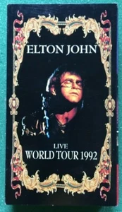Elton John Live World Tour 1992 VHS Video Concert Barcelona ~~ FREE DVD!! - Picture 1 of 2