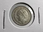 1934 Netherlands 10 Cents Circulated Silver Coin Wilhelmina *Better date