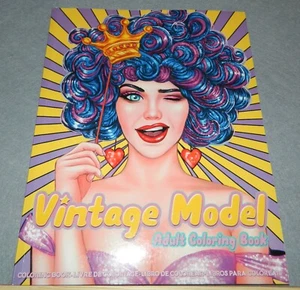 VINTAGE MODEL Adult Coloring Book  OUT OF PRINT Hard To Find 0158 - Imagen 1 de 6