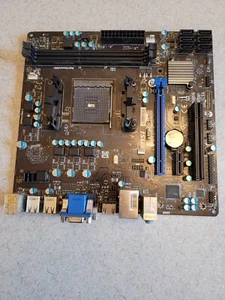 Placa madre MSI A55M-P35, zócalo FM1, AMD (7695-030R) - SIN PROBAR TAL CUAL - Imagen 1 de 3