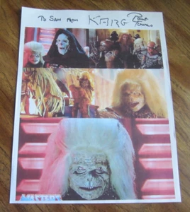 Robert Towers Actor Autographed 8.5X11 Photo "Masters of the Universe" Karg - Picture 1 of 3