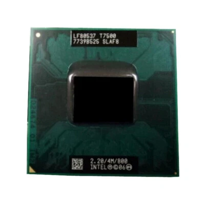 Intel Core 2 Duo T7500 2.2 GHz SLAF8 SLA44 Dual-Core Socket 479 CPU Processor - Image 1 of 3