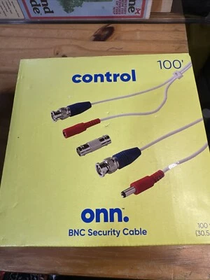 Onn 100 Ft BNC Security Cable Brand New For Security Systems - Image 1 of 3