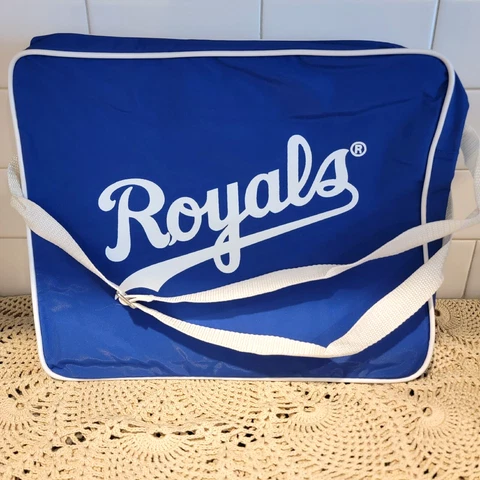 "NEW" ~ RARE/VINTAGE "KANSAS CITY ROYALS" PIZZA HUT Vinyl Canvas Duffle Bag Cover