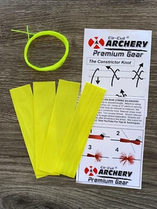 Bow String CAT WHISKER SILENCERS + 60" TYING THREAD Archery VIBRATION REDUCING - Picture 1 of 28
