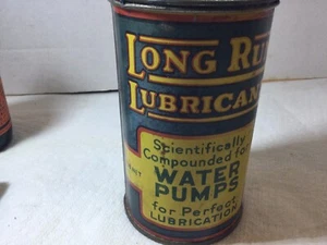 Vintage I Lb.tin Long Run Lubricant For Water Pumps Almost Full Still Usable - Picture 1 of 3