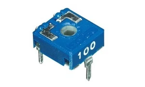 4pz trimmer 10x10 1,0 MOhm orizzontale regolazione con perno cod. AB/084010 - Picture 1 of 1