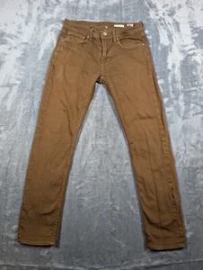 NOEND Denim Jeans Herren 29x28 braun schmal Baumwolle Stretch Twill Hose Hergestellt in den USA - Bild 1 von 9