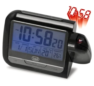 Orologio sveglia digitale da comodino con PROIETTORE sveglietta termometro data - Imagen 1 de 7