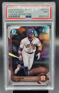 2022 Bowman Draft Drew Gilbert PSA 9 Chrome 1st Refractor #BDC-152 MINT Mets - Picture 1 of 2