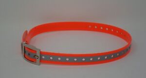 REPLACEMENT 3/4" STRAP FOR TRACKING COLLARS ORANGE REFLECT 28 INCH