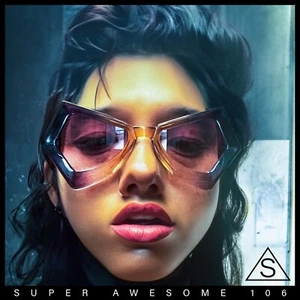 Gafas de sol de plástico gruesas para mujer con forma de murciélago color tie dye retro moda de plástico - Imagen 1 de 33