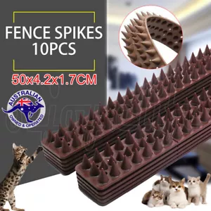 10x Bird Spikes Human Cat Possum Mouse Pest Control Spiked Fence Wall Deterrent - Picture 1 of 12
