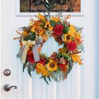 Herbstkränze Für Die Haustür, Sonnenblumen-Herbstkranz, Kürbisse Und Sackle7702