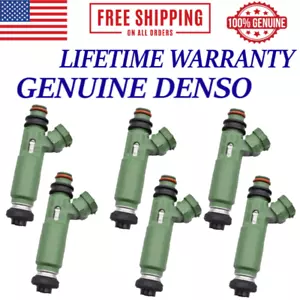 NEW X6 OEM DENSO Fuel Injectors For 1993-1997 Lexus LX450 4.5L I6 #23250-66010 - Picture 1 of 3