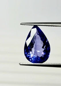 Tanzanite Natural Rich blue pear Shaped Gemstone With Excellent Cut 4.50 ct.  - Picture 1 of 3