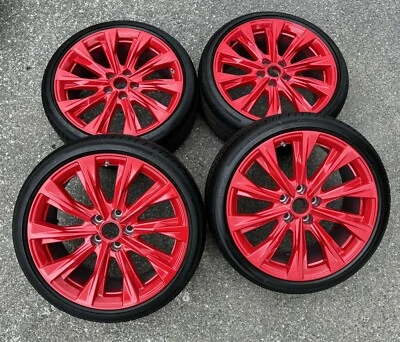 Cadillac CT4 ATS 2024 19” llantas neumáticos 235/35R19 84214243 OEM 2023 2022 rojo Foto 1 de 4