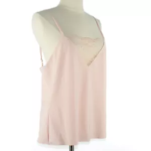 AQUA KAPSEL rosa Cami Top Tank seidig gefüttert verstellbarer Riemen Spitze M - Bild 1 von 7
