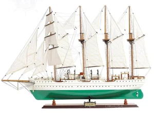 Training Ship Juan Sebastián Elcano Schooner Wood Model 37" Royal Spanish Navy - Picture 1 of 8