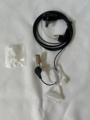 NEW 2 Pin Covert Acoustic Tube Earpiece HeadsetS with Mic PTT for Motorola - Image 1 of 4