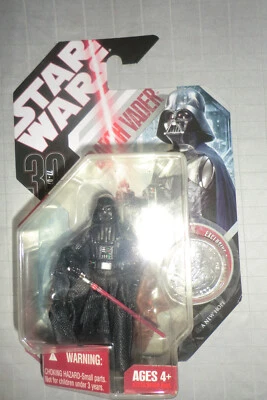 Star Wars 3.75" Darth Vader 30th Anniversary Edition mit Münze Neu MINT - Bild 1 von 3