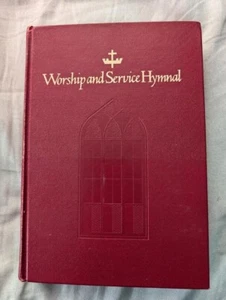 Vintage 1970 Worship and Service Hymnal - USA Printed - Red Hard Cover Christian - Picture 1 of 24