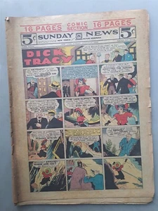 New York Sunday News Sonntag Comic Abschnitt 16 Seiten komplett 20. August 1939 - Bild 1 von 3