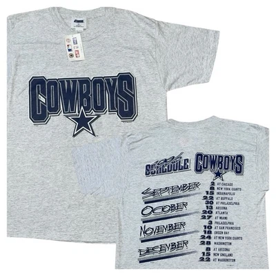 Camiseta De Colección Dallas Cowboys Grande 1996 Calendario Liga Nacional de Fútbol Americano Nueva con Etiquetas RARA Foto 1 de 4