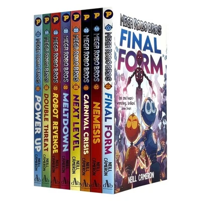 Mega Robo Bros Series Volume 1-8 Books Collection Set By Neill Cameron, PB NEW - Image 1 of 4