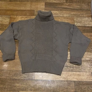 Joseph Tricot Size M Brown Wool Roll Neck Chunky Knitted Jumper Traitors Womens - Picture 1 of 21