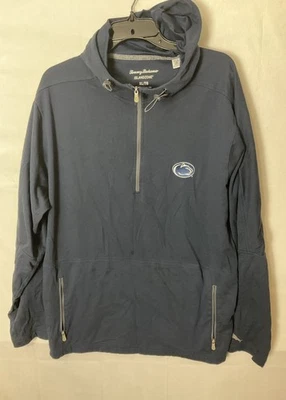 Tommy Bahama Penn State University 1/4 Cremallera Sudadera con Capucha Para Hombres XL Azul Exterior Foto 1 de 4