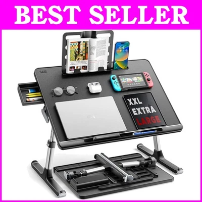 Adjustable and Foldable Laptop Table for Bed and Couch - Perfect for Adults - Image 1 of 4