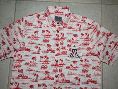 Мужская гавайская рубашка University of Arizona Wildcats средний размер Colosseum Aloha - Изображение 1 из 4