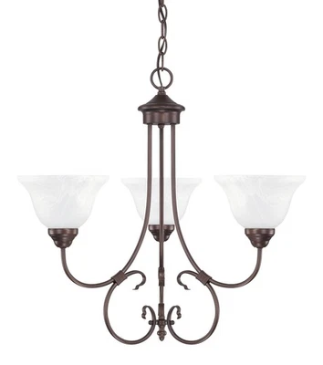 Lámpara de araña Capital Lighting 3223-220 ciudad natal 3 luces 24" W - bronce Foto 1 de 4