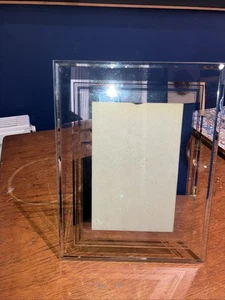 Mirror &  Glass  Photo Frame  Size   6”x4” Freestanding - Picture 1 of 4