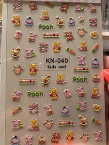 Nail Art Sticker 5D geprägt Kinder / Erwachsene Disney Winnie the Pooh KN-040 - Bild 1 von 1