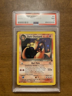 Pokémon Dark Charizard TCG Holo Rare Card 4/82 PSA 7 NM - Image 1 of 2
