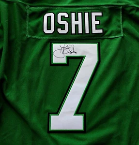 Camiseta deportiva firmada por T.J. Oshie North Dakota Fighting Sioux talla L en persona con Coa - Imagen 1 de 3