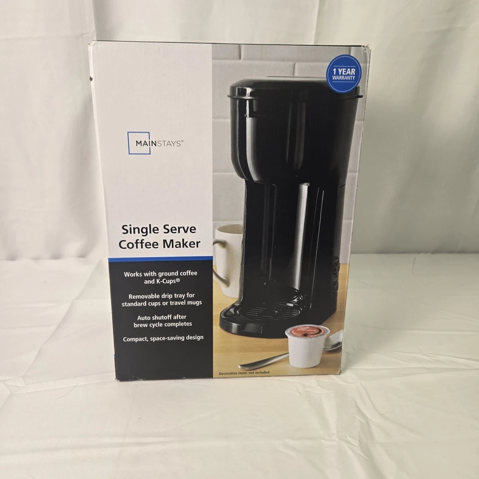 Mainstays Single Serve Dual Brew Coffee Black MODEL 202140