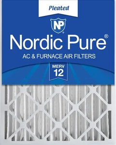 Nordic Pure 18x24x4 (3 5/8) Pleated MERV 12 Air Filter 1 Pack - Picture 1 of 7