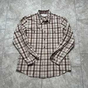 Filson Garment Men’s L Flannel Button Down Shirt Outdoor Work Cotton Plaid - Picture 1 of 10